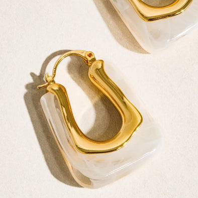 u shaped boho hoop earring