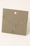 The Eliza Layered Cross Necklace