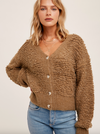 The Emma Textured Button Front Cardigan