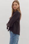 The Natalia Bell Sleeve Mock Neck Sweater
