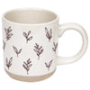 The Clea Brown Leaves Stoneware Mug