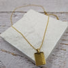 The Mika 18k Gold Plated Everyday Engraved Necklace