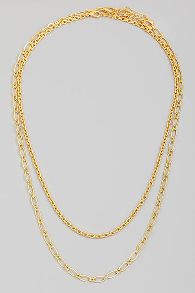 The Greta Layered Chain Necklace