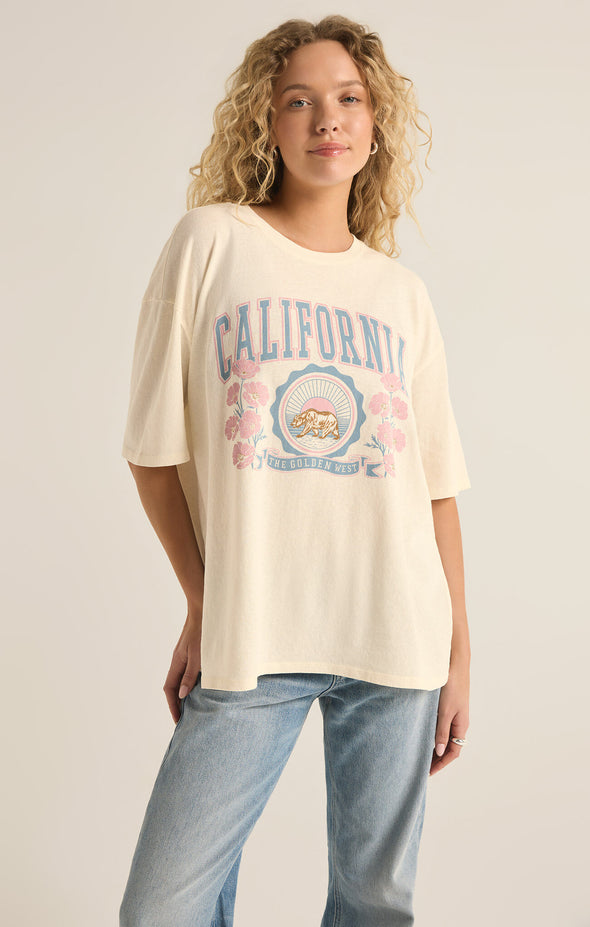 zsupplygraphicspoppy bear socal california tee graphic t-shirt sea salt cream