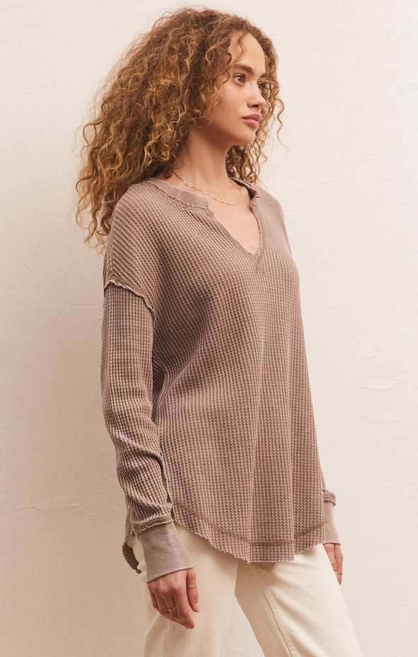 The Driftwood Thermal Long Sleeve Top