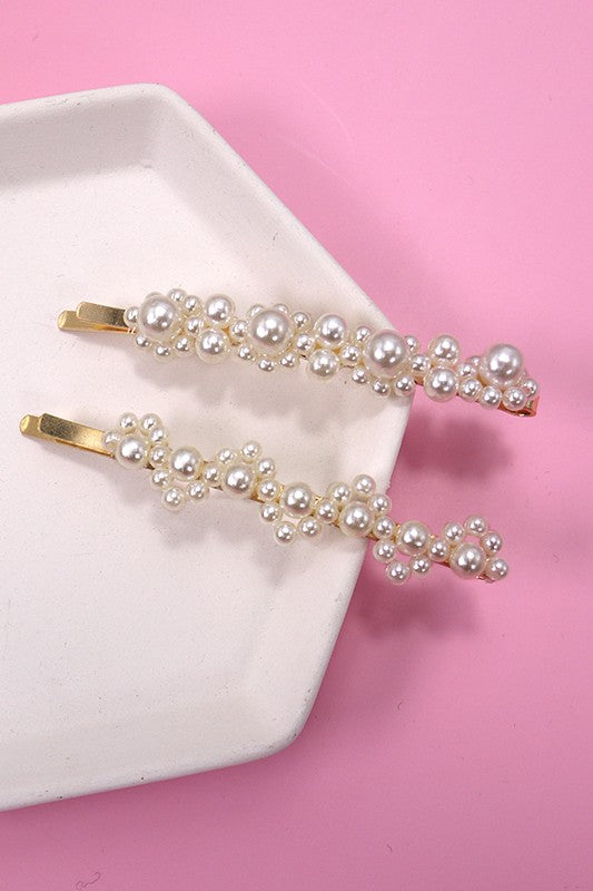 The Isabelle Pearl Hair Clip Set