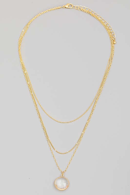 The Ivy Clear Stone Layered Necklace
