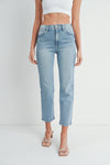 The Vivian High Rise Classic Straight Jeans