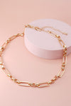 kai rectangle link handmade chain necklace 18 inch chain with extender