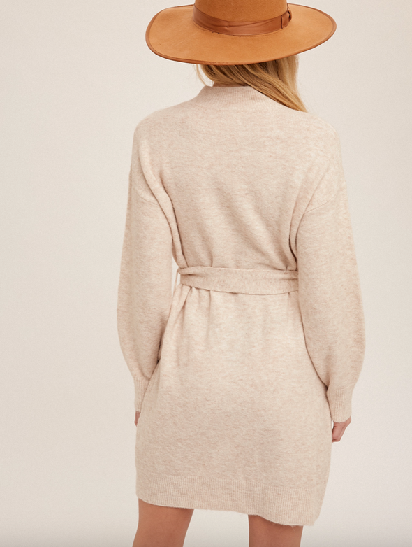 The Keegan Belted Sweater Dress