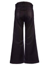 The Meg FabAb High Rise Coated Wide Leg Jeans - Chocolate