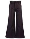 kut from the kloth meg high rise fab ab wide leg coated jeans chocolate brown denim