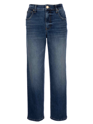 elizabeth high rise fab ab straight leg ankle jeans kut from the kloth dainty wash