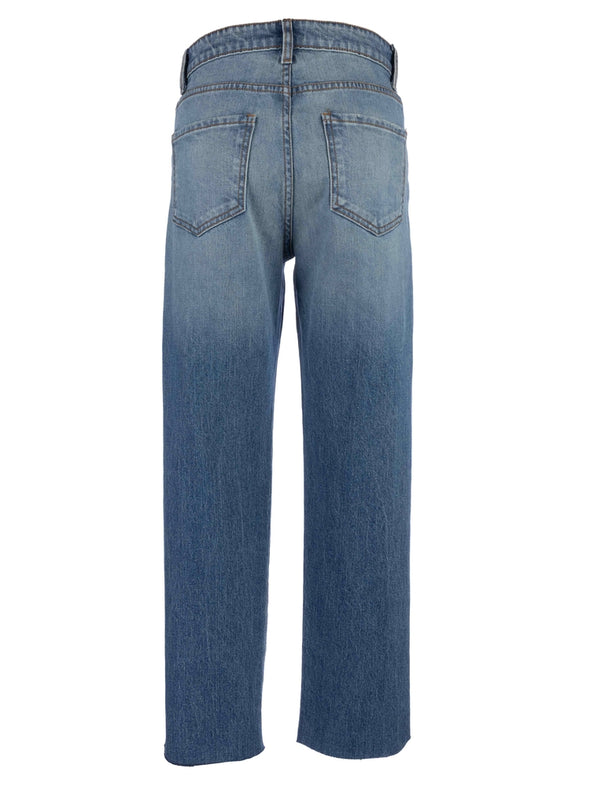 fay high rise ankle straight leg jeans passionate wash kut from the kloth