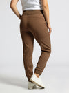 linwood joggers thread & supply soft silt brown washed elastic waist high rise cargo pocket soft jogger pant