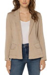 liverpool fitted blazer biscut tan rolled sleeve