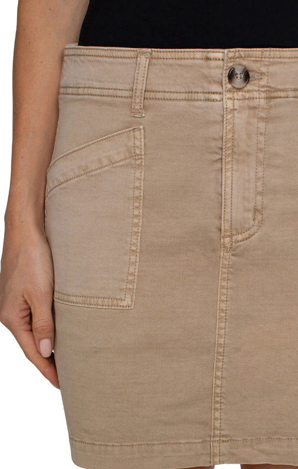 liverpool cargo mini skort biscut tan