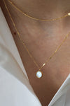 louisette 18k non-tarnish stainless steel layered dainty chain necklace gold