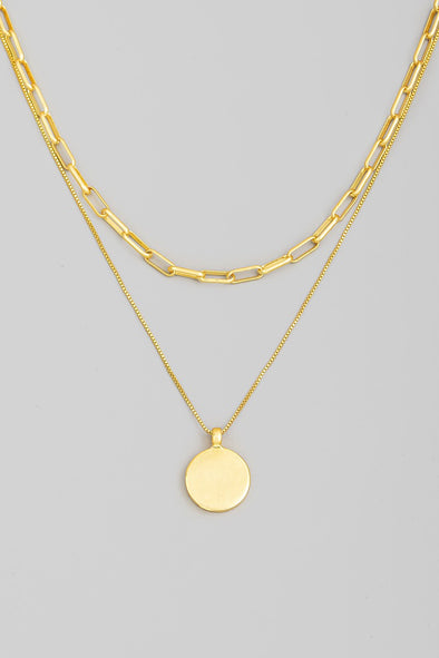 The Macy Layered Coin Necklace
