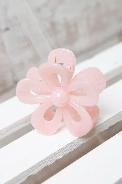 The Magnolia Open Flower Hair Claw Clip