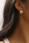 The Mari Textured Statement Stud Earrings