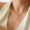 The Miraz 18k Gold Round Sun Gaze Necklace