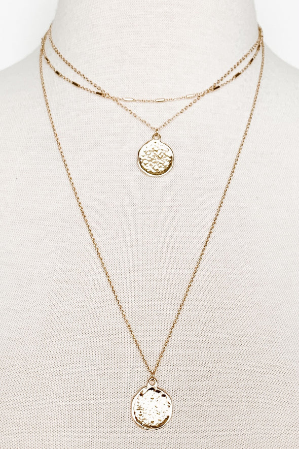 The Tayla Three Layer Coin Necklace