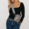 pretty simple ellie crossbody bag metallic gunmetal gray