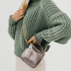 pretty simple ellie crossbody bag metallic gunmetal gray