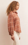 The Overland Plaid Blouse