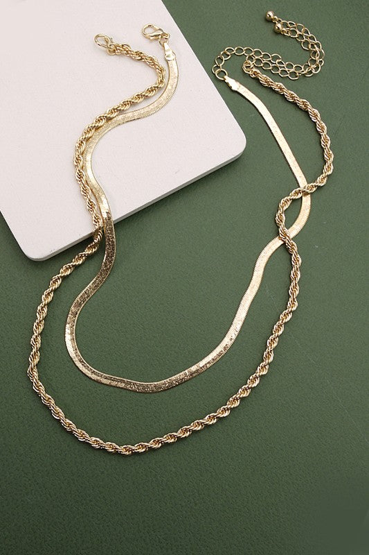 The Rosie Layered Chain Necklace