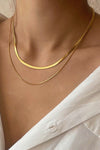 The Serenity 18k Gold Plated Layered Chain Necklace