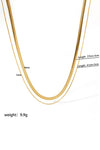 The Serenity 18k Gold Plated Layered Chain Necklace