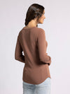 stacy top thread & supply clove basic crewneck ribbed long sleeve layering top