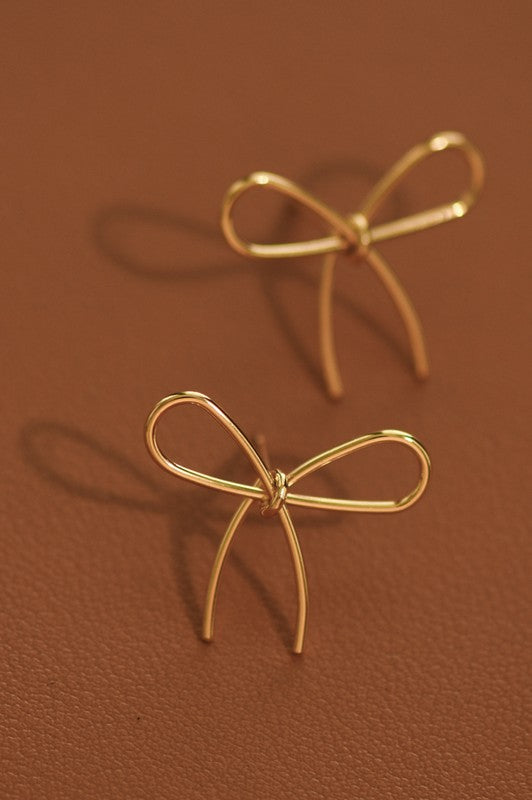 The Aurelia Bow Stud Earrings