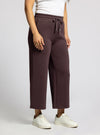 thread & supply kit pants wide leg lounge pants ankle length raisin rib