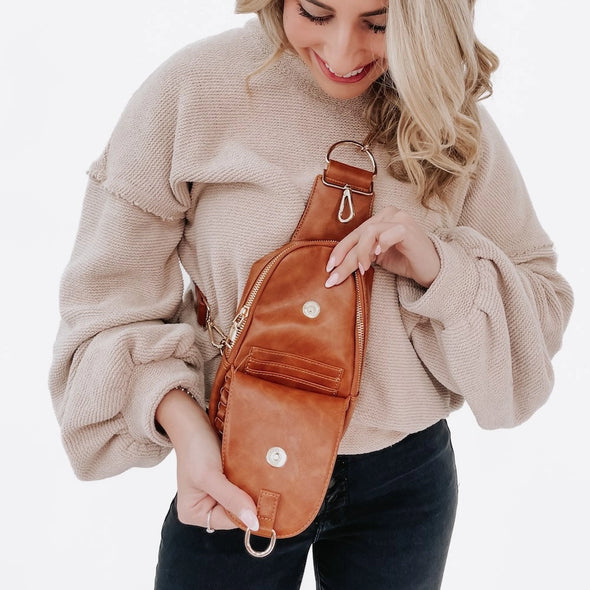 The Waverly Woven Sling Bag