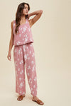 wishlist floral relaxed crop top and pants set