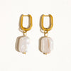 The Zaina 18k Gold Plated Classic Pearl Earrings