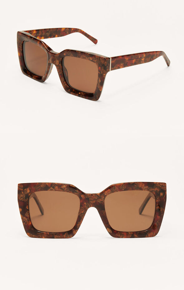 zsupply early riser sunglasses brown tortoise oversized square shape polarized lenses