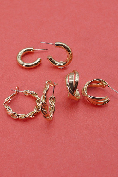 The Larisa Hoop Earring Set