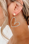 The Every Rhinestone Heart Earrings