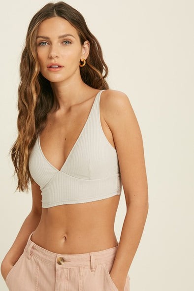 Simple cross-back bralette, The Gray Barn Boutique