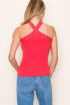 The Liza Criss Cross Fitted Tank