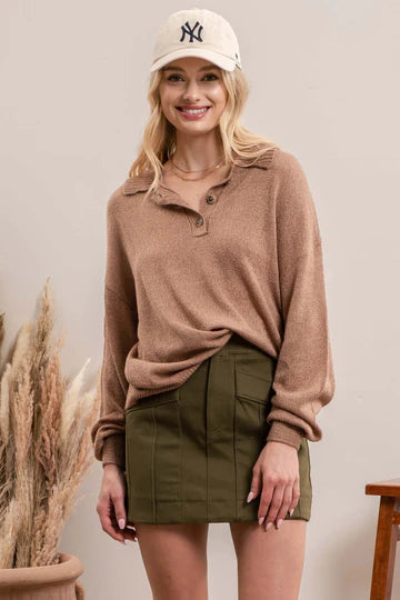 The Norah Collared Sweater