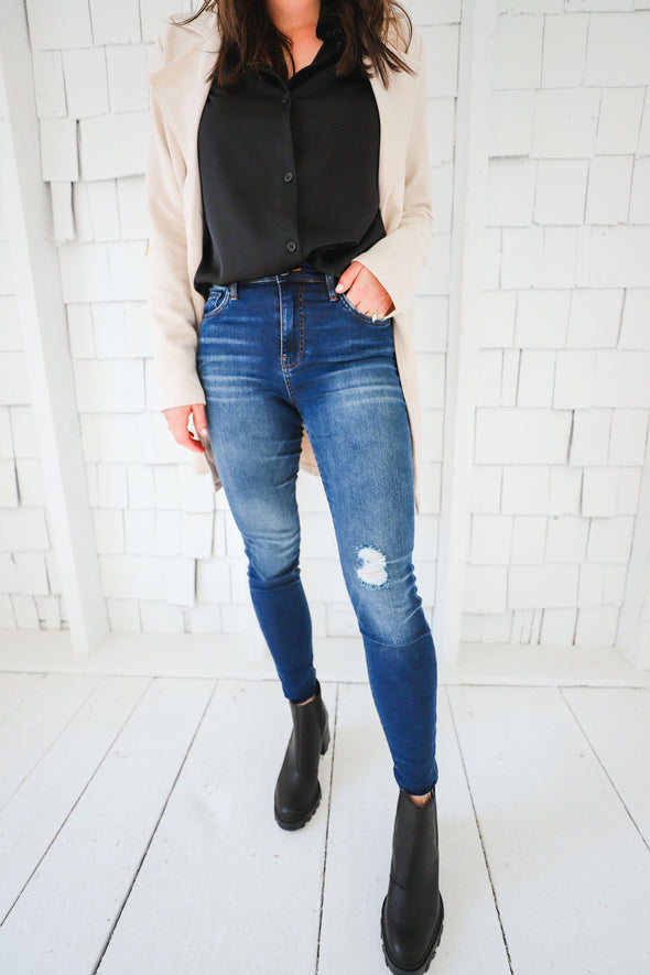The Donna High Rise Ankle Skinny - Helping