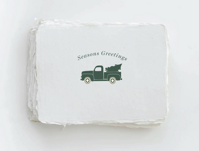 Seasons Greetings Truck Greeting Card