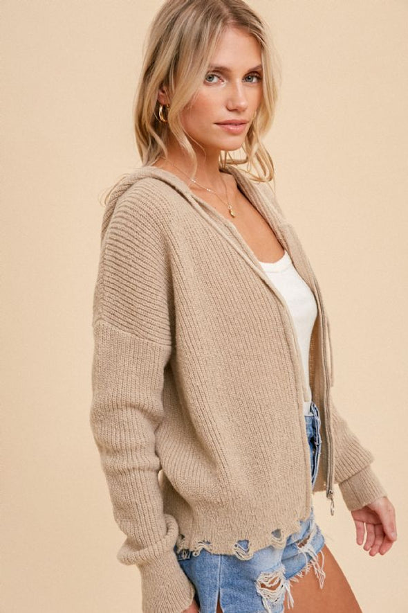 The Bridgette Zip-Up Sweater