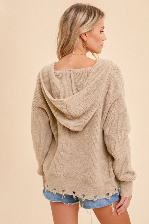 The Bridgette Zip-Up Sweater