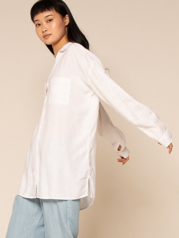 Classic Button Front Tunic Top